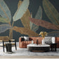 Banana leaves decor wallpaper Tropical wallpaper Leaf Removable wallpaper vinyl wallpaper modern wallpaper banana leaves print