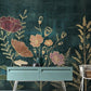 Flowers wallpaper, wildflowers wallpaper, floral peel and stick, vinyl, canvas wallpaper, flower wall mural, adhesive wallpaper botanical