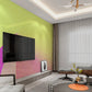 Abstract minimalist self adhesive wallpaper, colorful peel and stick accentual wall mural, temporary vinyl wall decal, large yellow mural