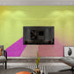Abstract minimalist self adhesive wallpaper, colorful peel and stick accentual wall mural, temporary vinyl wall decal, large yellow mural