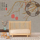 Extra large Japanese wallpaper, peel and stick Asian wall mural, self adhesive gray wallpaper with hieroglyphs, abstract oriental wall decal