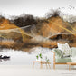 Extra large abstract wallpaper, self adhesive Japanese wall mural, contemporary peel and stick wallpaper, temporary bedroom wallcovering